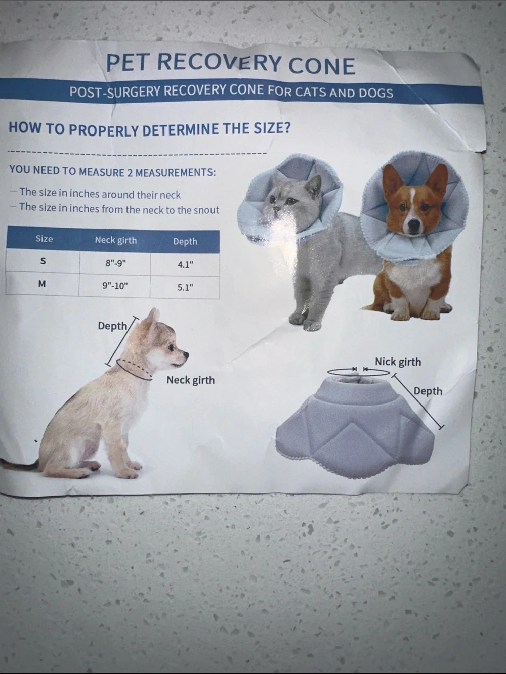 Dogs/Cats- Post Surgery Recovery Cone, Lavender Padded Pet Recovery Cone,Size: M